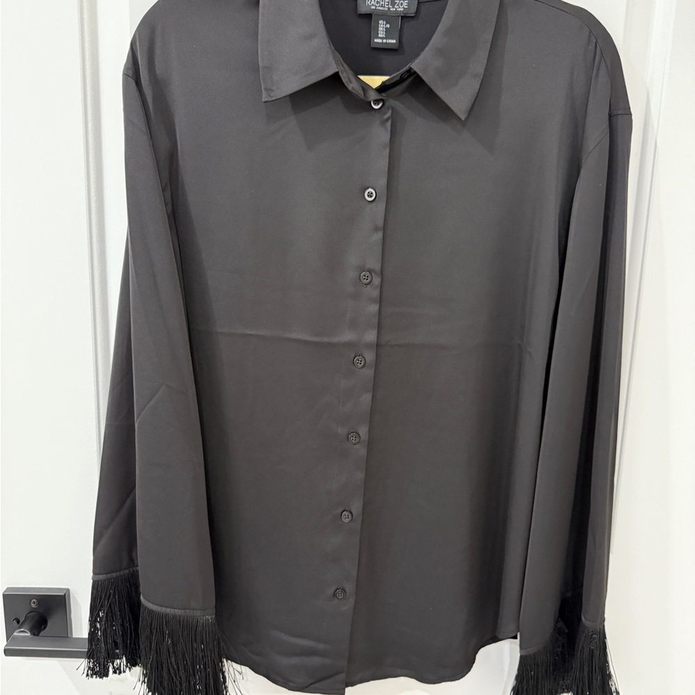 Rachel Zoe black Button-Up Blouse